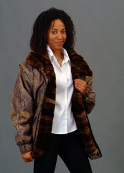 Multicolor Beaver Fur Jacket Vintage Multicolor Beaver Fur Jacket Vintage