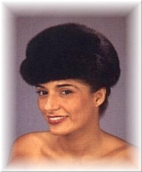 Mink Newsboy Fur Cap