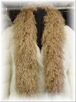 Brown Curly Lamb Boa Brown Curly Lamb Boa