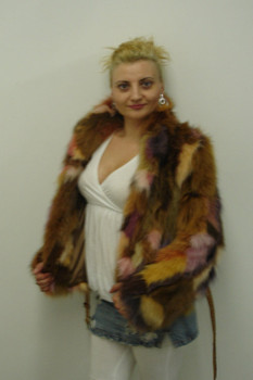 Multi Color Fox Fur Jacket Sectional Multi Color Fox Fur Jacket Sectional