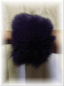 Dyed Royal Blue Fox Fur Cuffs Dyed Royal Blue Fox Fur Cuffs