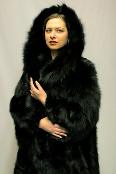 Ladies Lynx Fur Mitts with Sheared Beaver Fur Lining