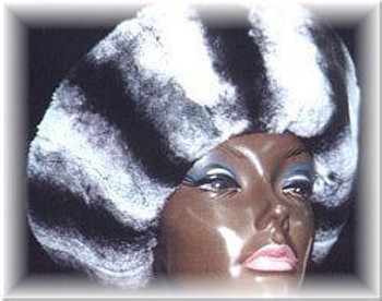 Chinchilla Rabbit Fur Hat Chinchilla Rabbit Fur Hat