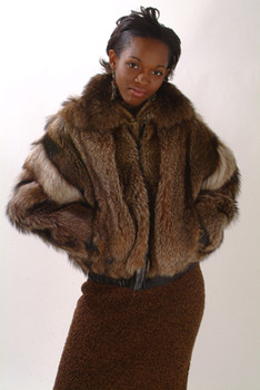 Ladies Raccoon Bomber Jacket Ladies Raccoon Bomber Jacket