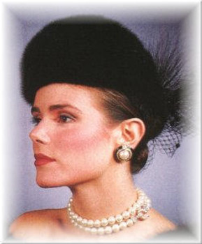 Mink Evening Fur Hat Mink Evening Fur Hat