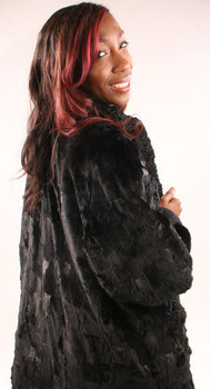 Sectional Mink Persian Lamb Tuxedo