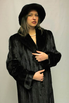 Black Mink Fur Coat Black Mink Fur Coat