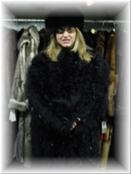 Beautiful Ostridge Feather Jacket