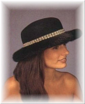 Mink Sailor Fur Hat Mink Sailor Fur Hat