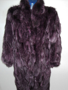 Sectional Dyed Purple Fox Vintage Sectional Dyed Purple Fox Vintage