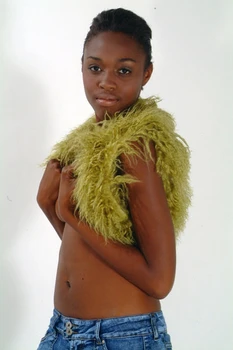 Green Curly Lamb Collar