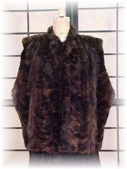 Fur Vest Brown Mink Fur Vest Brown Mink