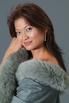 Light Green Cape with Fox Tail Trim