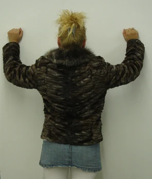 Silver Fox Jacket With Fox Silver Fox Collar