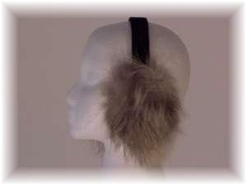 Silver Fox Fur Earmuffs Silver Fox Fur Earmuffs