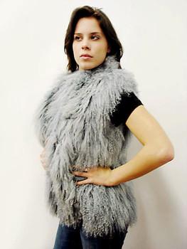 Light Blue Curly Vest Light Blue Curly Vest