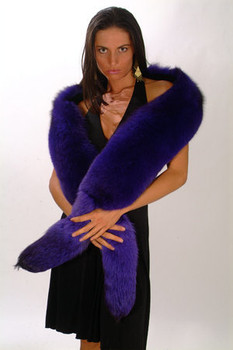 Blue Fox Fur Full Skin Scarf Blue Fox Fur Full Skin Scarf