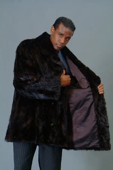 3/4 Mink Fur Jacket w/ Notch Collar 1