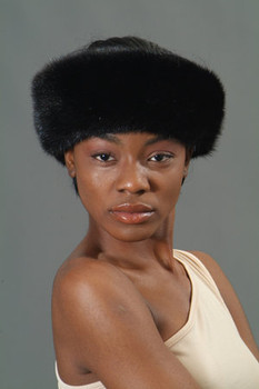 Fur Headwrap Black Mink Fur Headwrap Black Mink