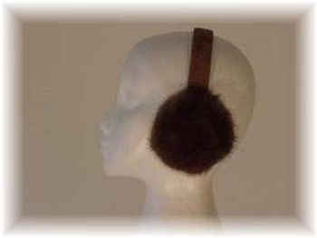 Dark Mahogany Mink Earmuffs Dark Mahogany Mink Earmuffs