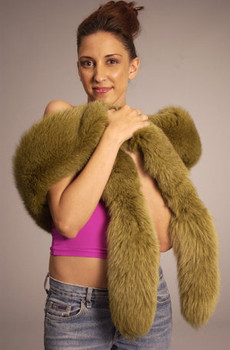 Buy Winter Full Skin Fox Fur Scarf Lime green fox boa Length: 60 Inches Width: 4 Inches Lined with Black Velvet Fur Origin: Norway Manufactured: USA Buy Winter Full Skin Fox Fur Scarf Lime green fox boa Length: 60 Inches Width: 4 Inches Lined with Black Velvet Fur Origin: Norway Manufactured: USA
