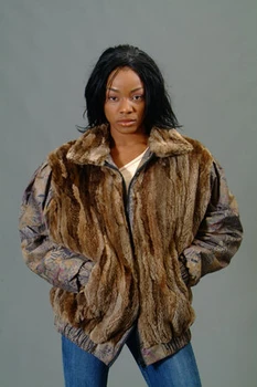 Asti Beaver Fur Bomber Jacket