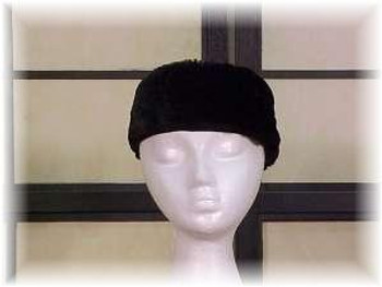 Full Skin Sheared Ranch Mink Fur Head Wrap Full Skin Sheared Ranch Mink Fur Head Wrap