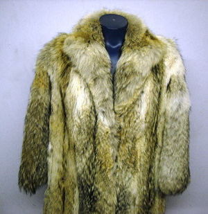 New Full Skin Mens Coyotte Fur Coat