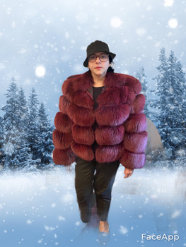 Brand New Burgundy Jacket New Design Made in the USA