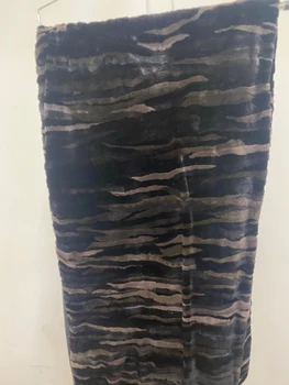 MINK SECTON BLANKET BLACK TAN PLATE
