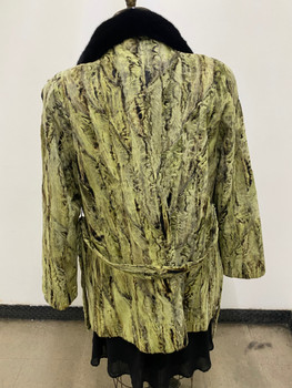 lime persian with black mink collar