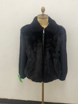 front mens black bomber jacket