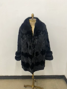 ladies sectional mink fox collar and cuffs