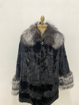 Section womens mink with silver fox