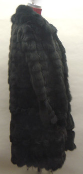 Gray Fox 3/4 Fur Jacket with Flare Style Gray Fox 3/4 Fur Jacket with Flare Style