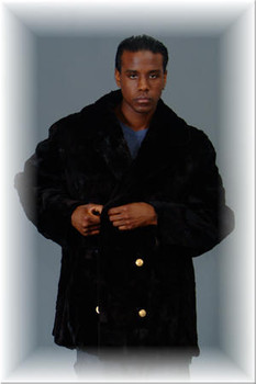 3/4 Mink Fur Jacket w/ Notch Collar 5
