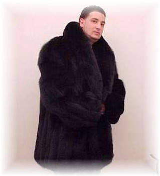 Full Skin Black Fox 3/4 Fur Jacket Full Skin Black Fox 3/4 Fur Jacket