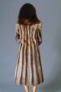 Vintage Fur Raccoon Full Skin Coat