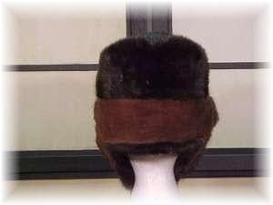 Mahogany Mink Trooper Fur Hat 1