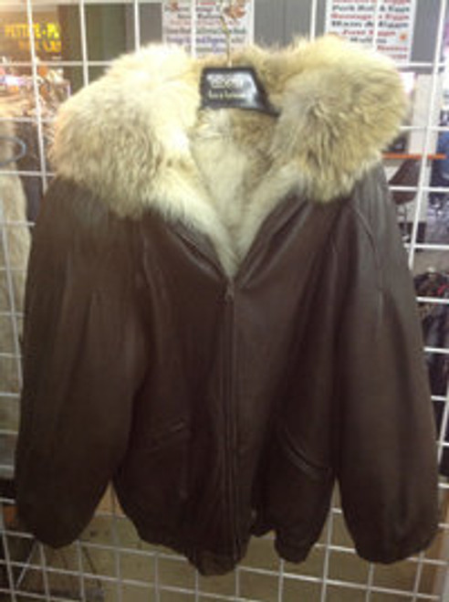 Reversible Full Pelt Coyote and Leather Coyotte Full Pelt Jacket Reversible with leather interior Very warm and comfortable