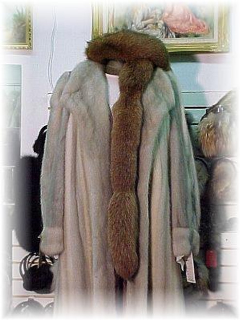 Dyed Light Brown Fox Tail Fur Scarf  Brown Fox Tail Boa Length: 60 inches Fur Origin: Norway Manufacturing: USA