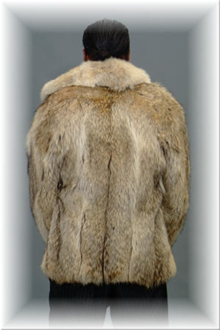 Coyotte Fur Jacket Coyotte Fur Jacket Style: Bomber Collar: Wing Zipper Closure Elastic Sleeves and Waist Custom Order Fur Origin: USA Manufactured: USA