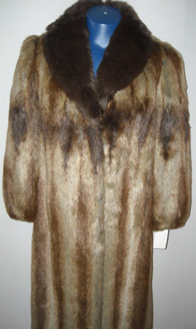 Faux Fur Designer Long Coat Faux Fur Long Coat Length: 48 Inches Glamorous FauxFur Coat Manufactured: USA