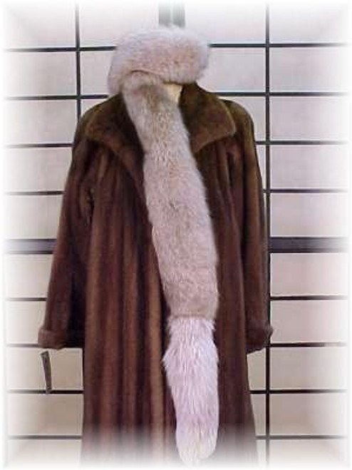 Snowtop Fox Fur Scarf  Full Skin Fox Fur Scarf Width: ~4" Length: ~80" Fur Origin: Norway Manufactured: USA