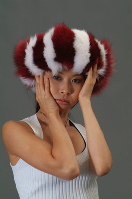 Multi Color Fox Fur Headband Lowest price, Below Wholesale Multi Color Fox Fur Headband Color: Red and White Padded Grosgrain Lining Velcro Closure Fur Origin: Norway Manufacturing: USA