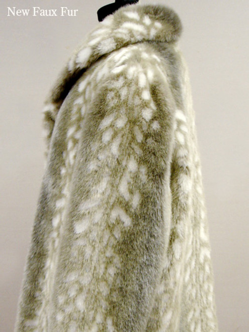 Faux Fur Mink Jacket Faux Fur Mink Jacket length 32" Sweep 59 1/2" Sleeve 30" Crossback 17 1/2" Color Shown is Mink Zipper Closure Manufacturing: USA