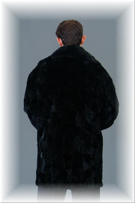 3/4 Mink Fur Jacket w/ Notch Collar 3/4 Mink Fur Jacket w/ Notch Collar Mink Fur collar Shown Color Shown is Ranch Notch Collar Shown Size: 46-48 Crossback 20" Length 33" Sleeves 36" Sweep 65" Fur Origin: USA Manufacturing: USA We can cut sleeves to fit customers measurements This is our sample item and it is only available in this size and color shown To Custom Make, See Item #SHEARED-MINK-FUR-JACKET-03