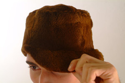 Brown Sheared Mink Fur Full Skin Men's  Brown Mink Fur Hat Full Pelt Color: Brown Fur Origin: USA Manufactured: USA