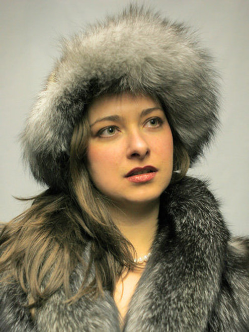 New Silver Fox Hat New Silver Fox Hat With Raccoon All Sizes Women's Hats Fur Origin: North America Manufacturing: USA