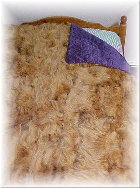 Sectional Dyed Racoon Fur Blanket Sectional Fur Blanket Dyed Length: ~77 Inches Width: ~45 Inches Quilted Lining Fur Origin: USA Manufacturing: USA